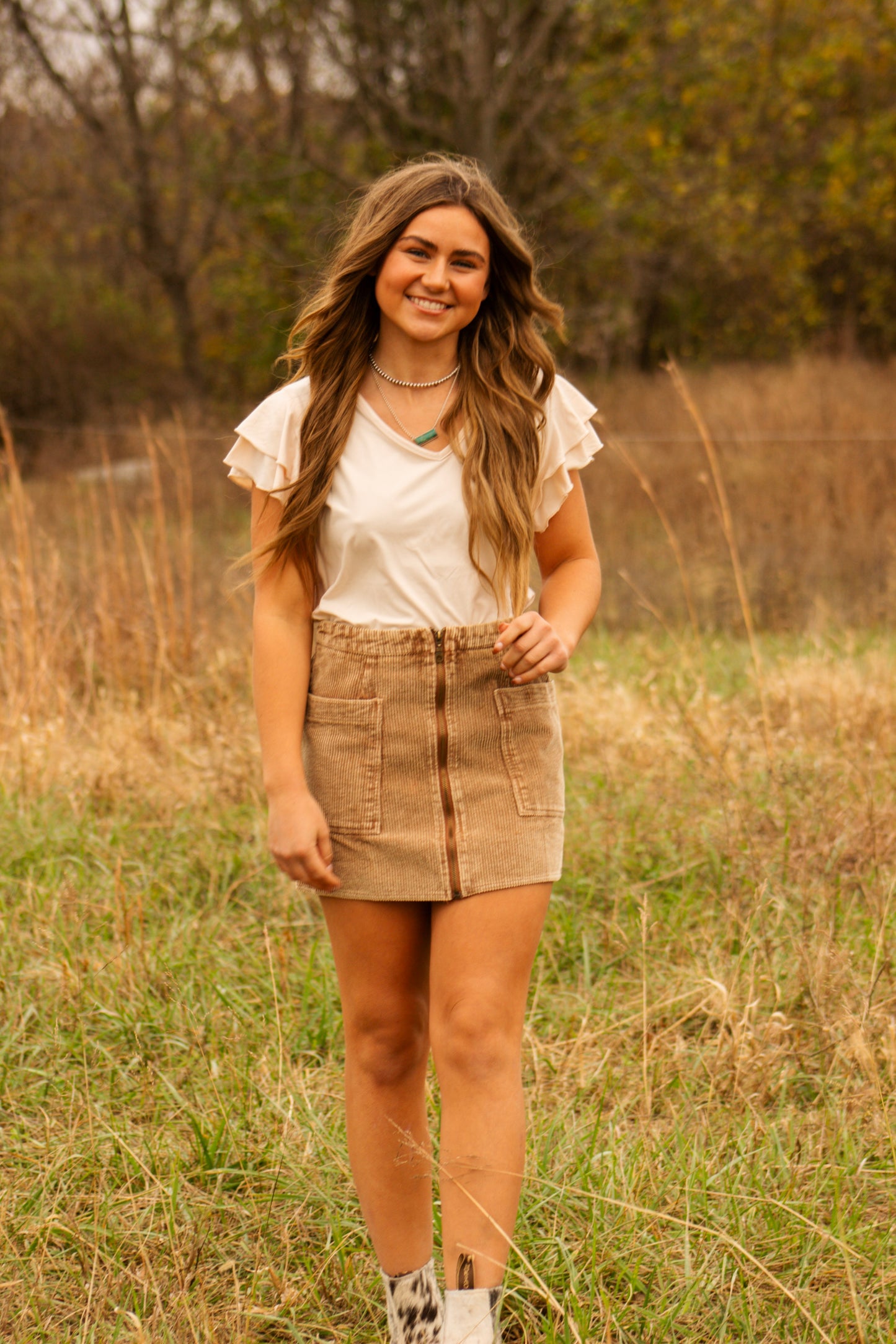 Corduroy Skirt