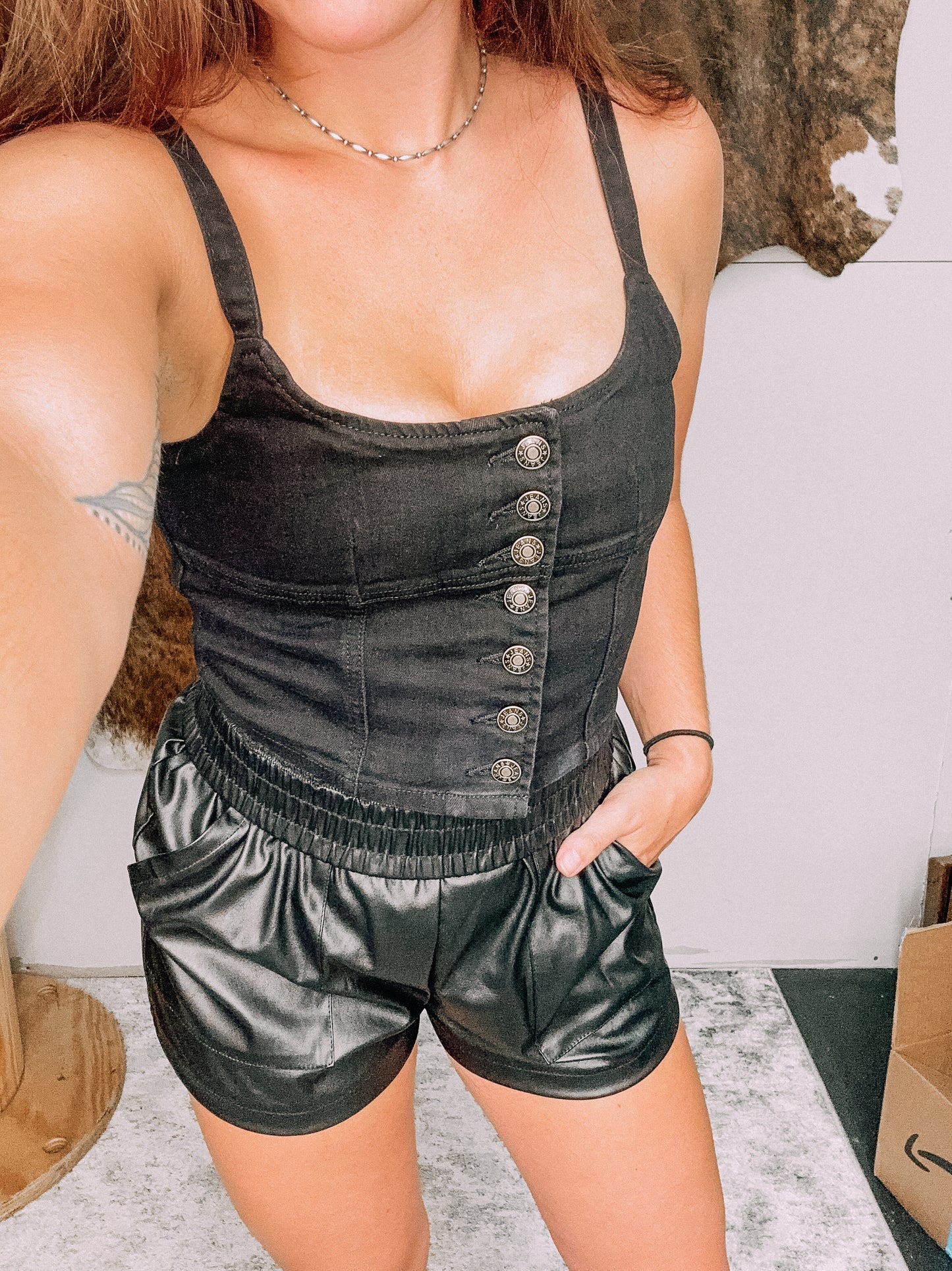 The Jessi Denim Tank