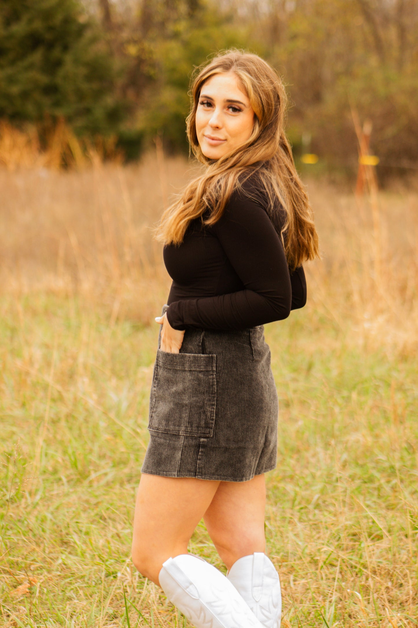 Corduroy Skirt