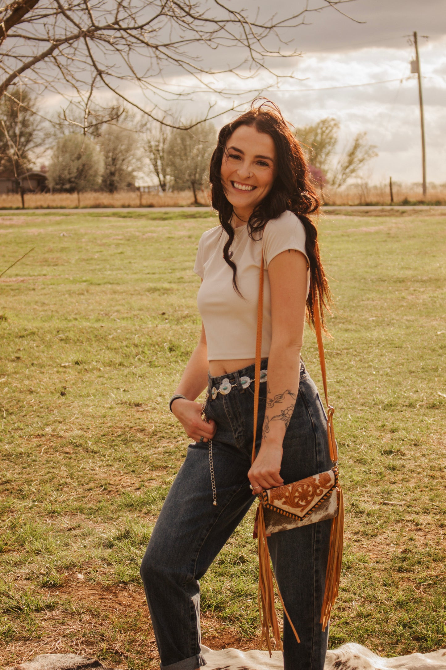 Be Beige Cropped Tee