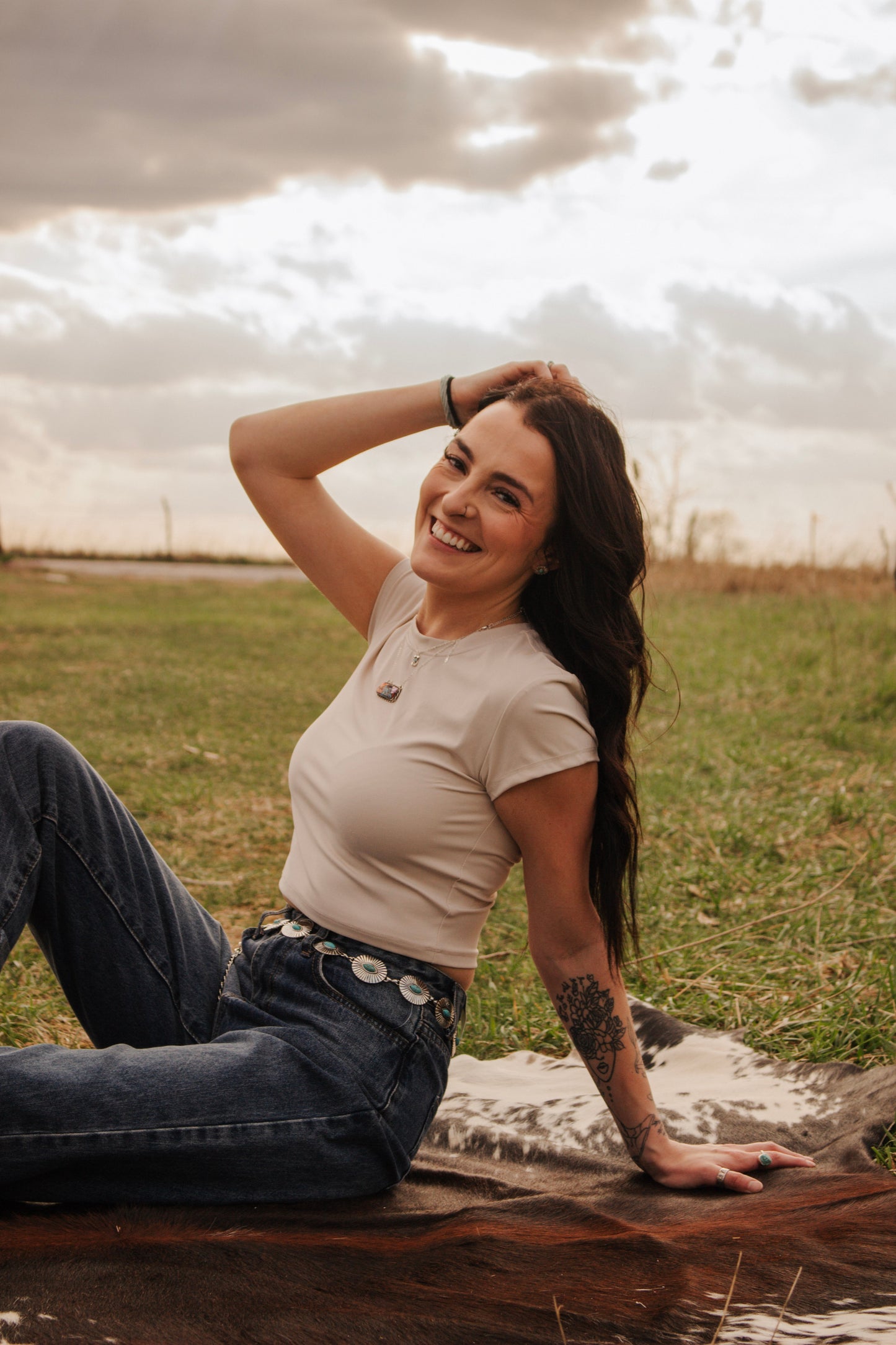 Be Beige Cropped Tee