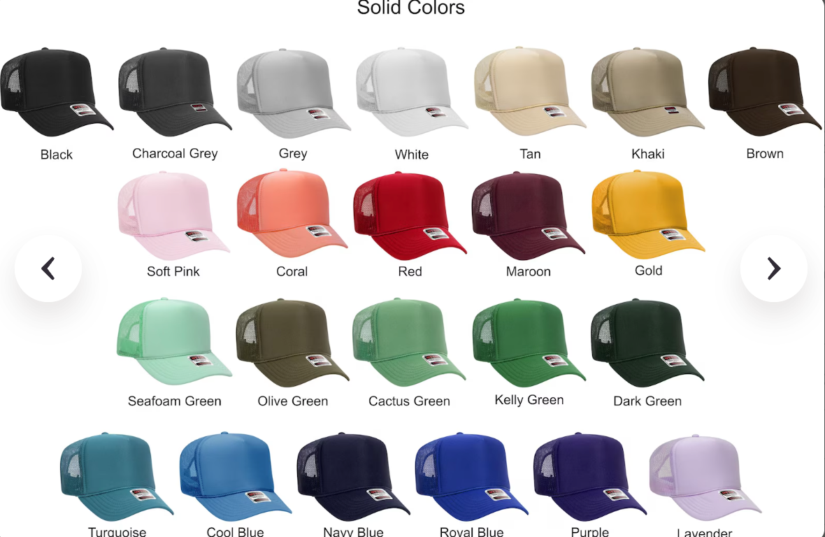 Custom Embroidered Foam Trucker Hat