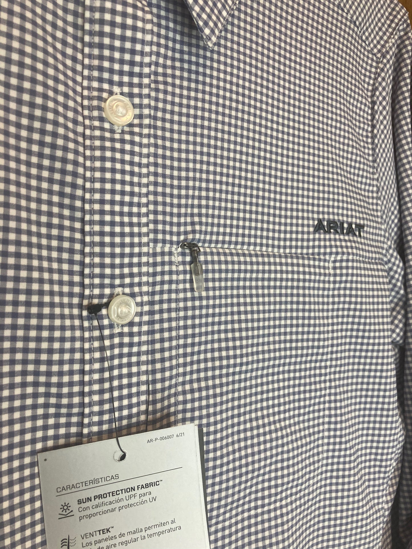 Venttek LS Shirt | Coastal Fjord Check