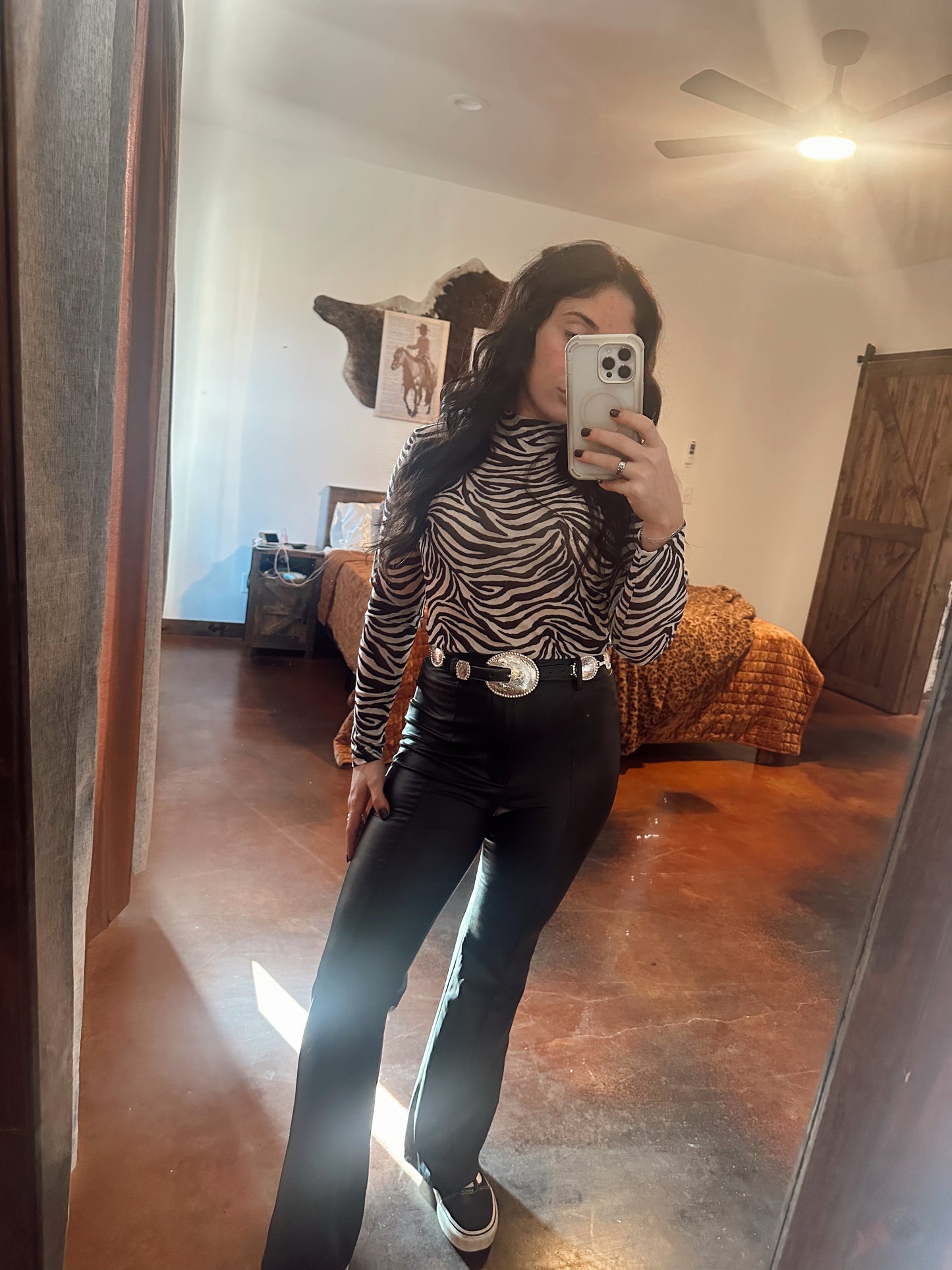 Cowgirl Safari Mesh Top