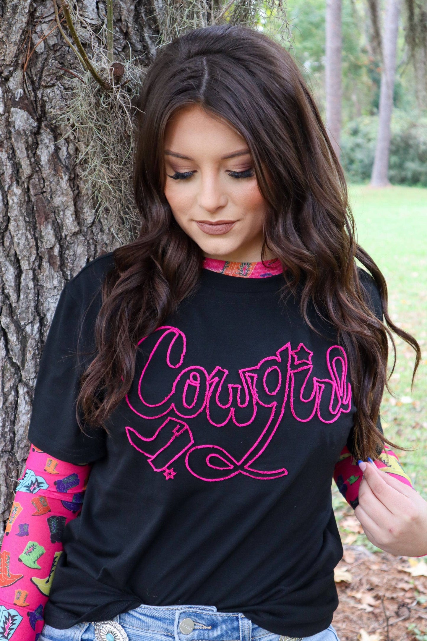 COWGIRL Embroidered Tee