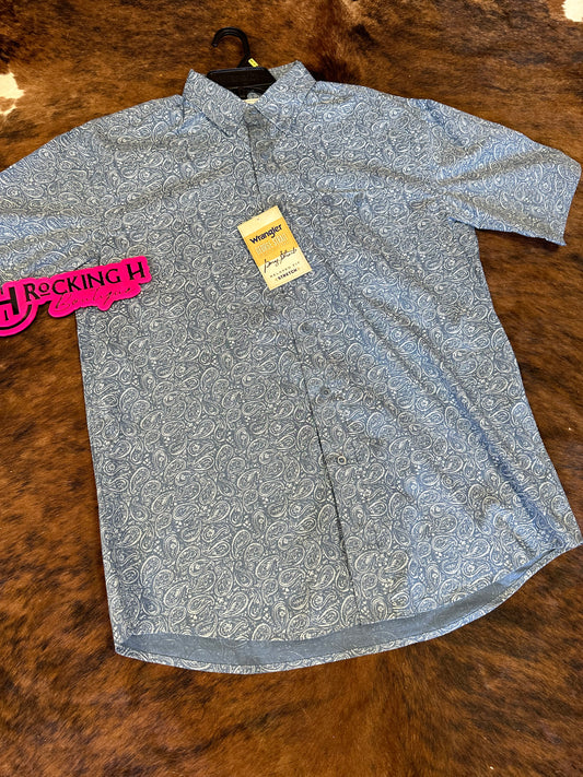 Blue Paisley Men’s SS