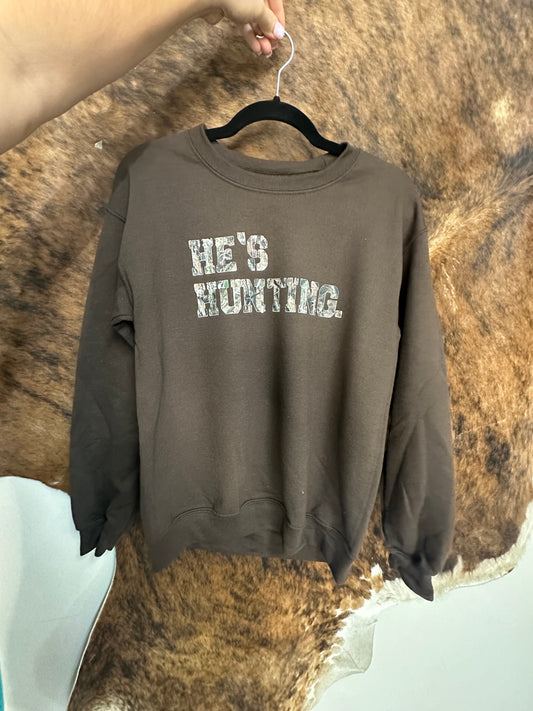 He’s Hunting Crewneck
