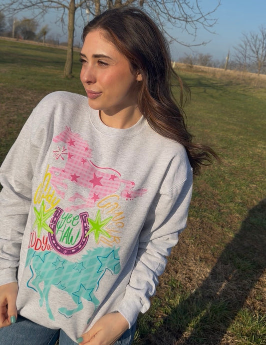 Spring Cowgirl Crewneck
