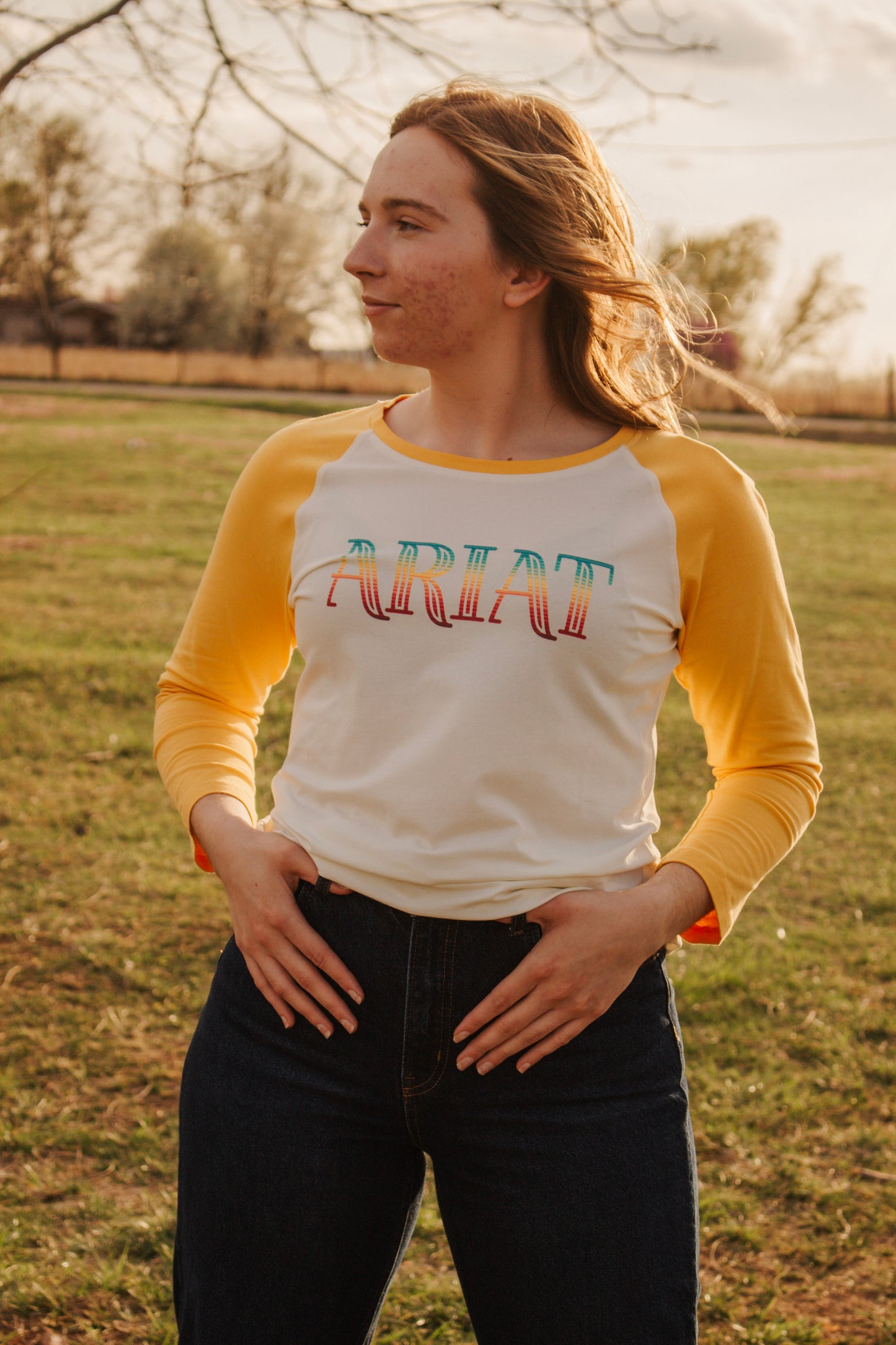 Serape 3/4 Sleeve Top