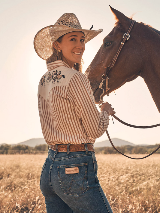 Horse Yoke Western Snap Shirt