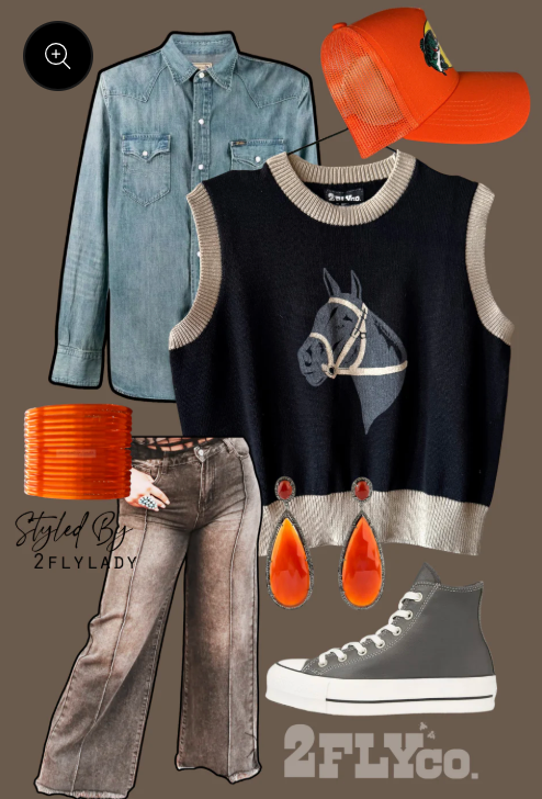 Retro Ranch Sweater Vest