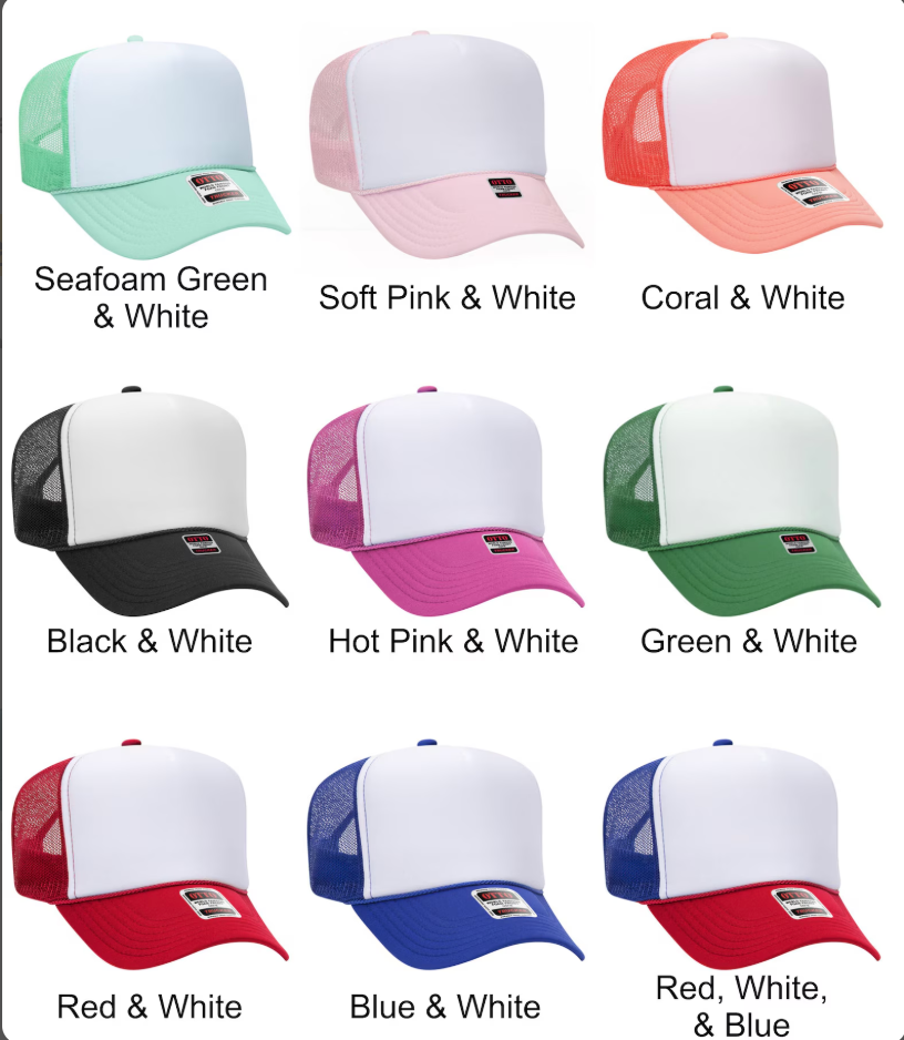 Custom  Embroidered Foam Trucker Hat