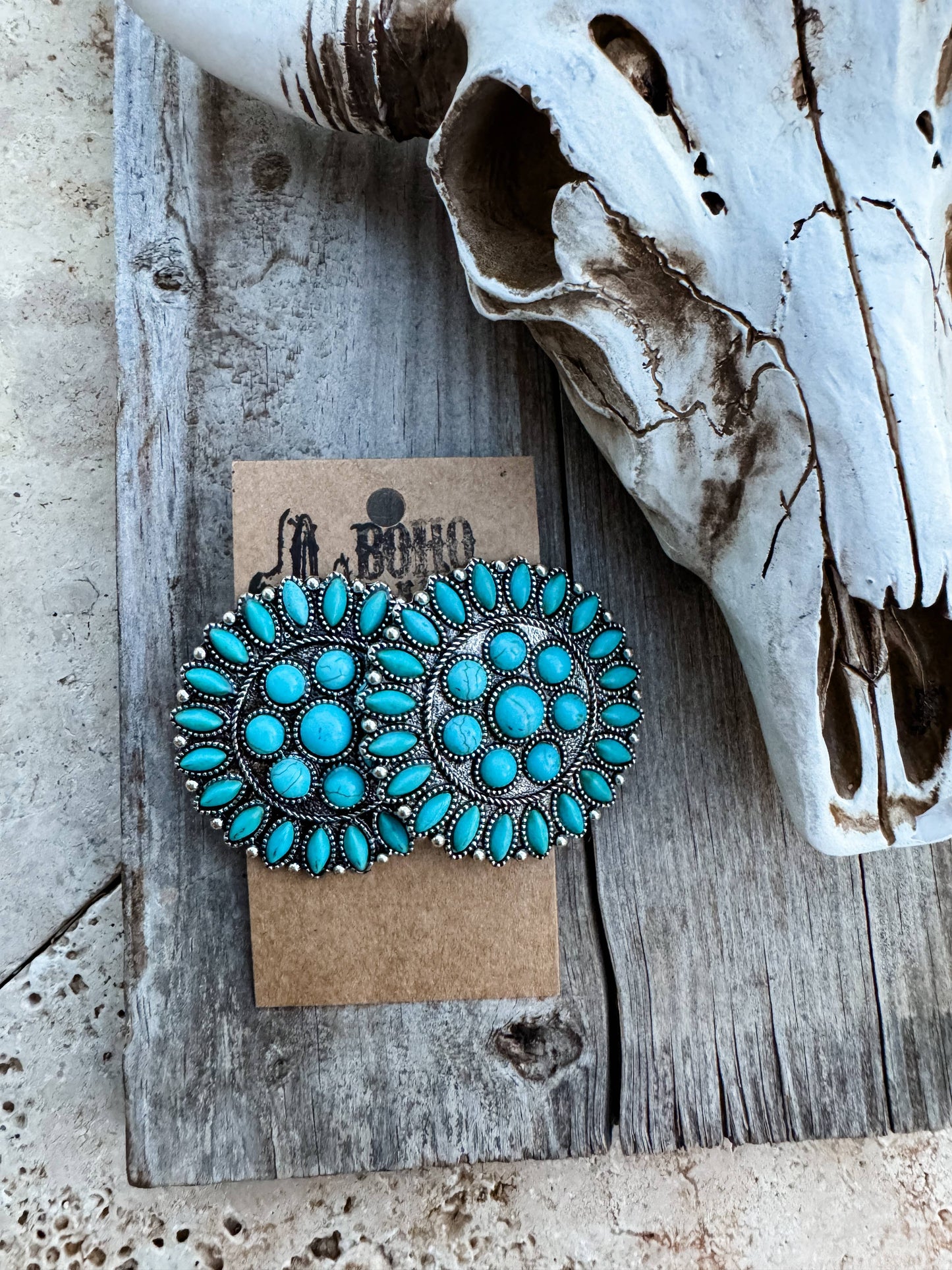 Round Concho Earrings